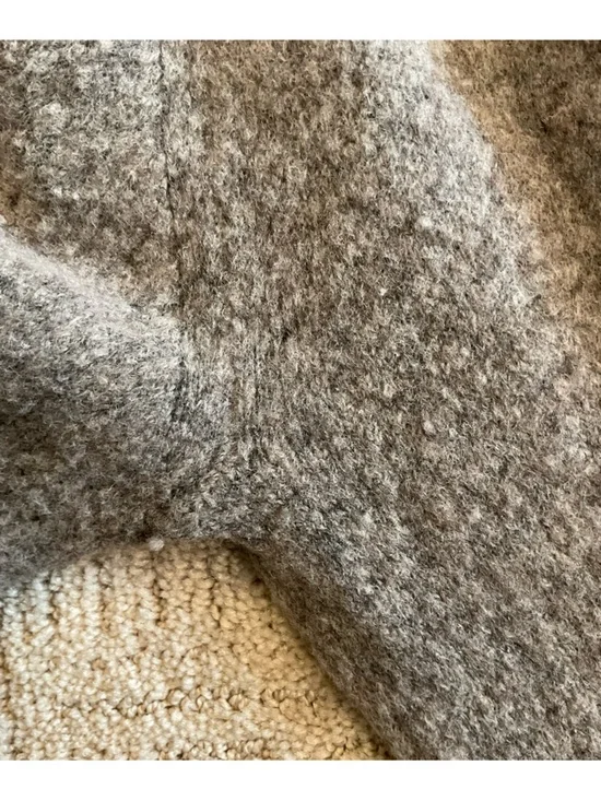 💜Aritzia Group Babaton Ammonius Merino Yak Wool Blend Hooded Cardigan Taupe XS - Picture 11 of 12